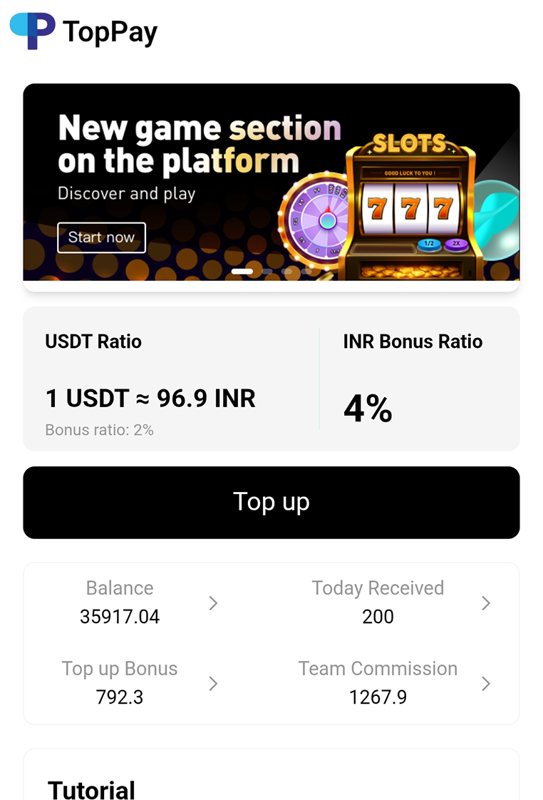 TopPay App Slide 1